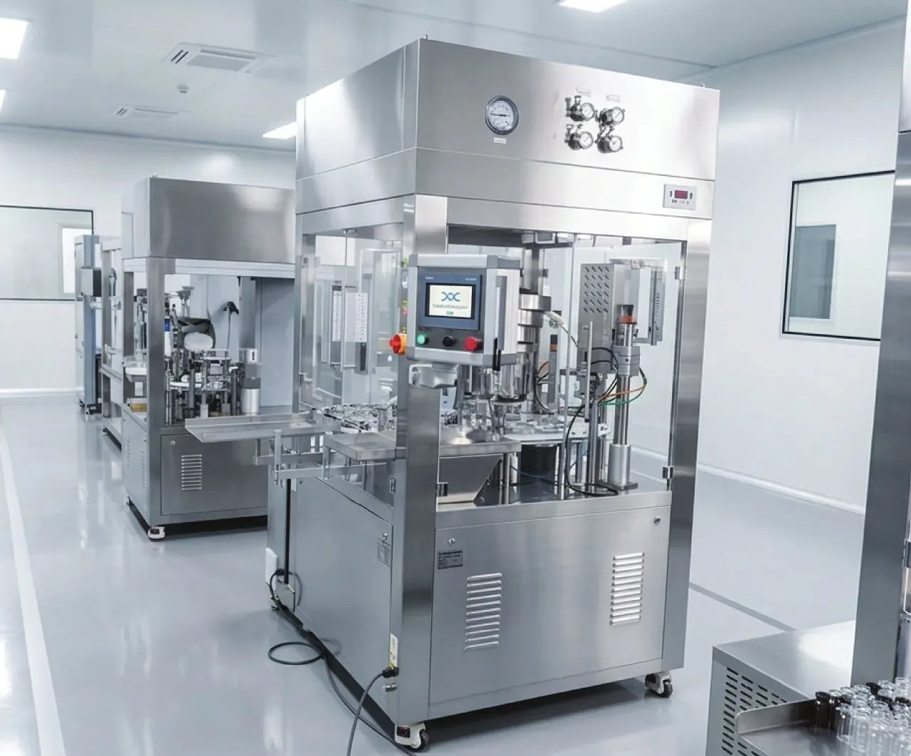 Team 4 Auto Filler in a cleanroom
